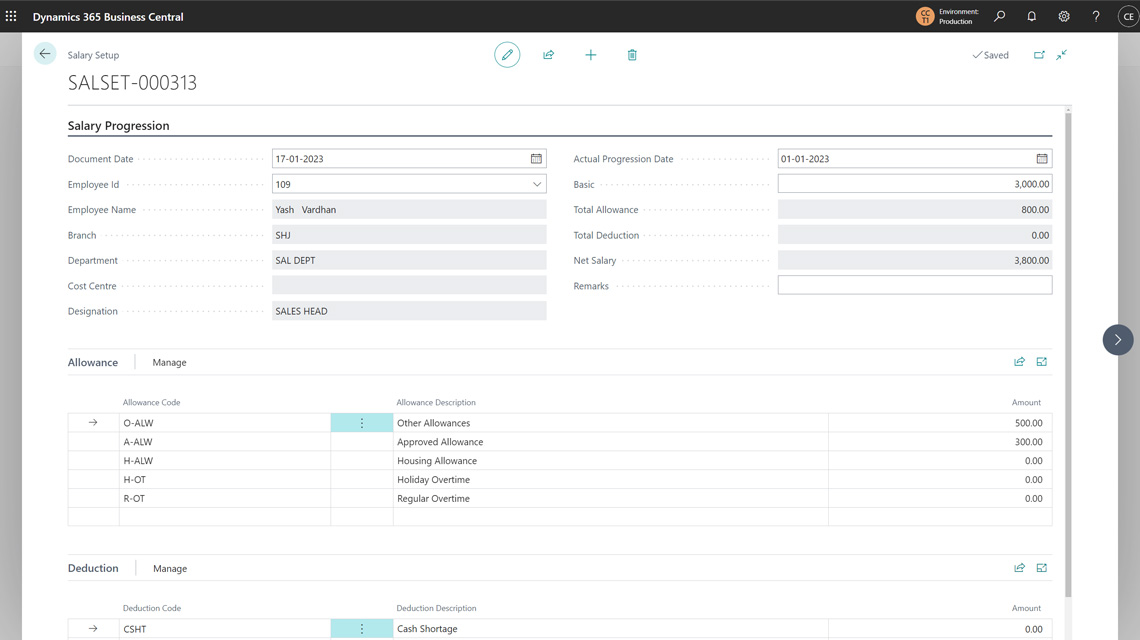 Payroll processing